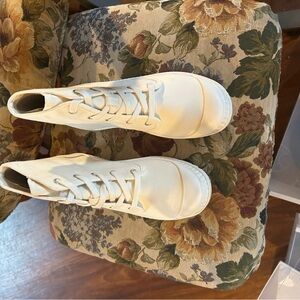 Women's Classic Cream High-Top Sneakers